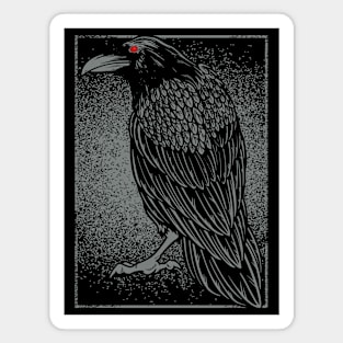 Dark Crow Stare Magnet